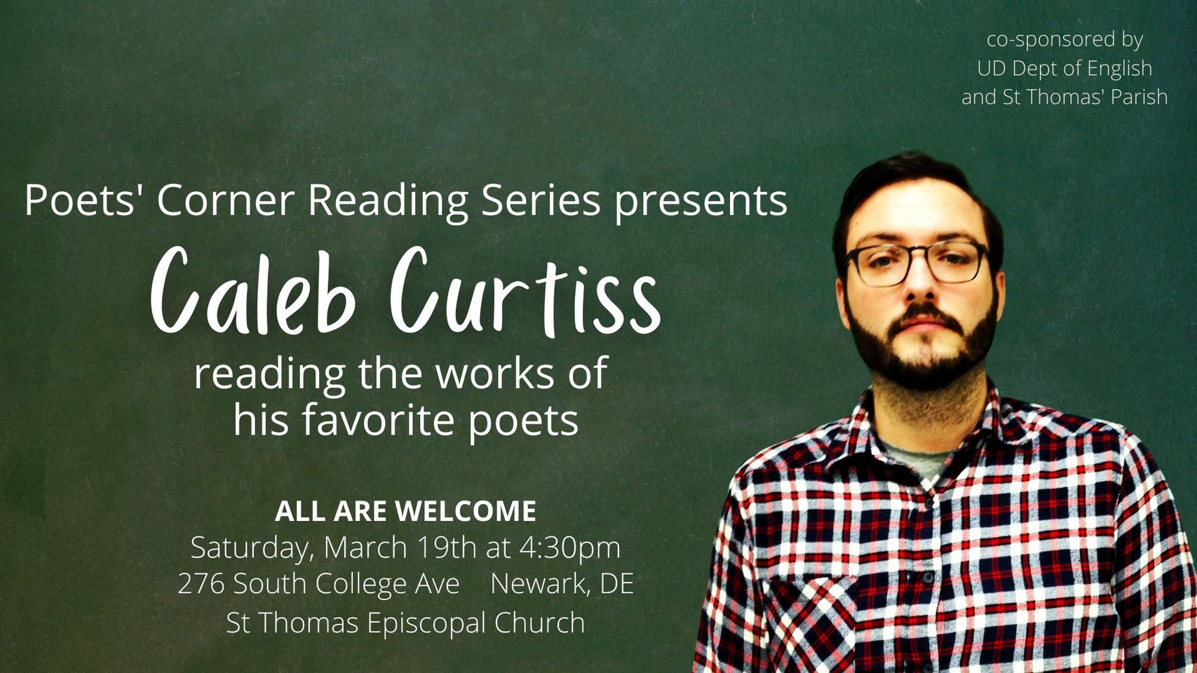 Poets Corner presents Caleb Curtiss