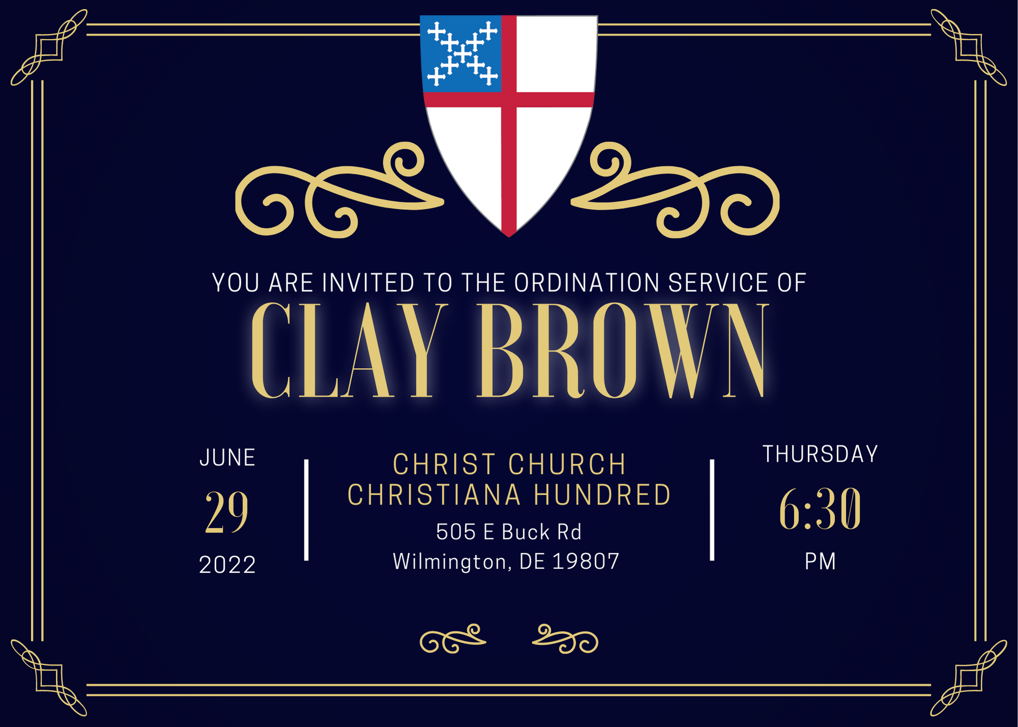 Clay Brown Ordination