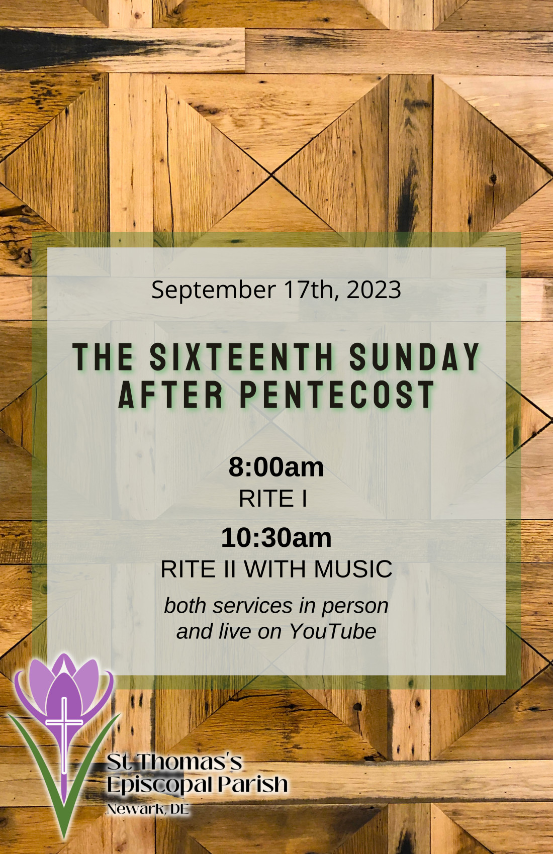 Sixteenth Sunday after Pentecost 