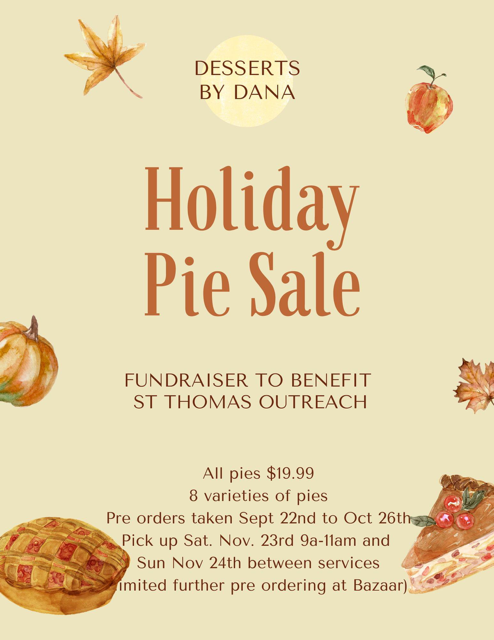 Holiday Pie Sale